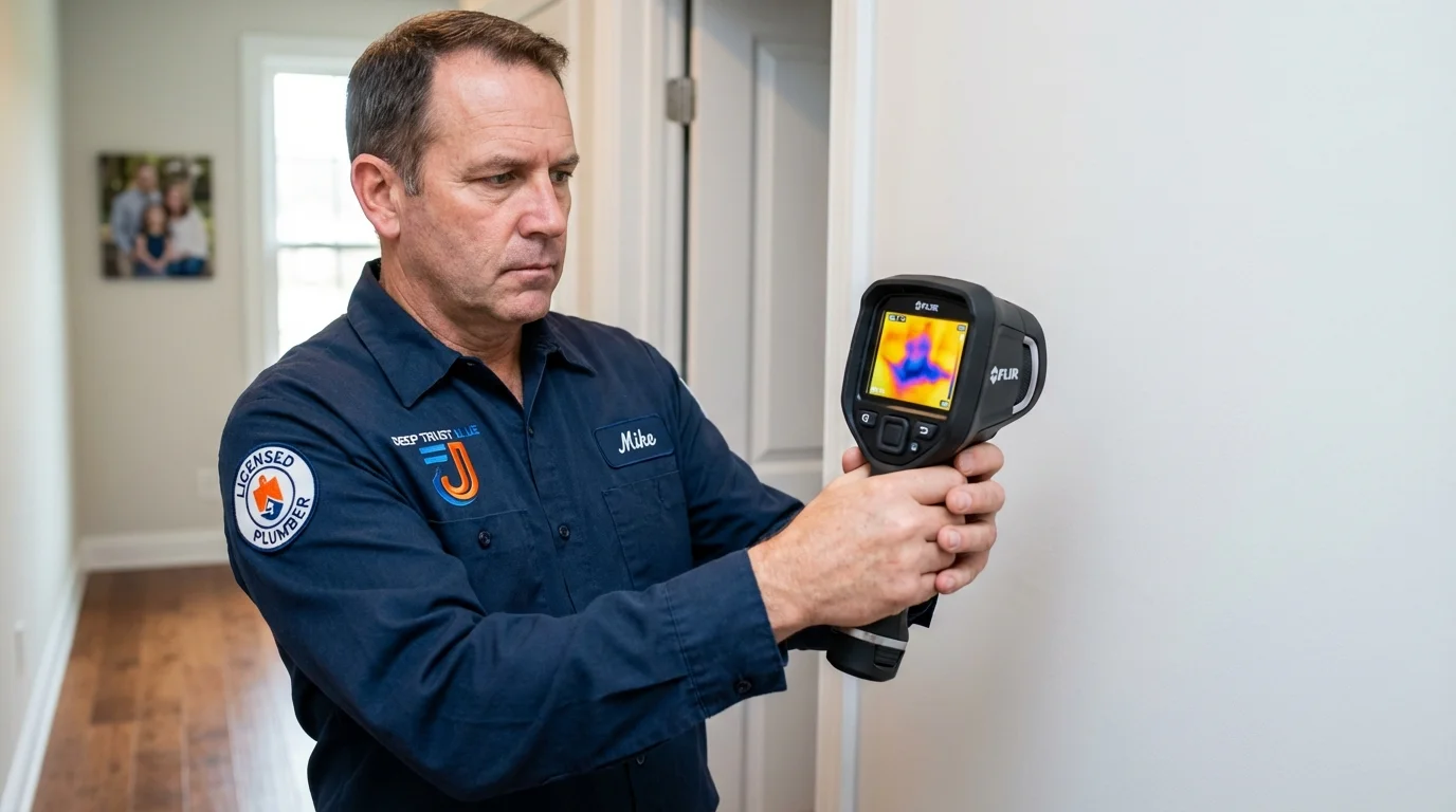 Thermal imaging leak detection by Johns Plumbing LLC in Bemidji